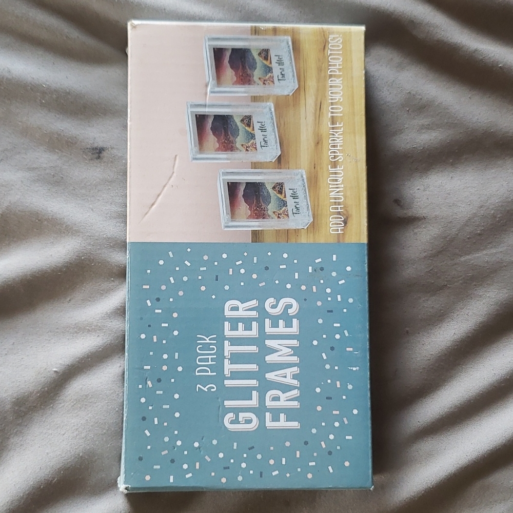 3 pack glitter frames